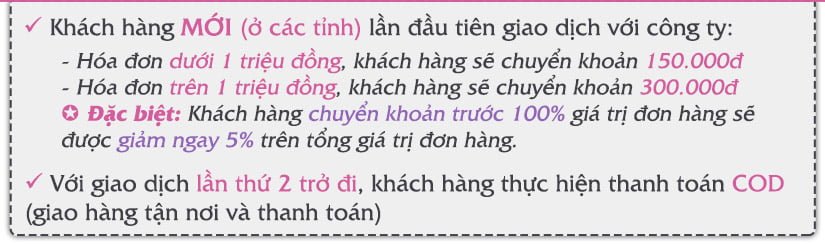 Quy định và hình thức thanh toán 1