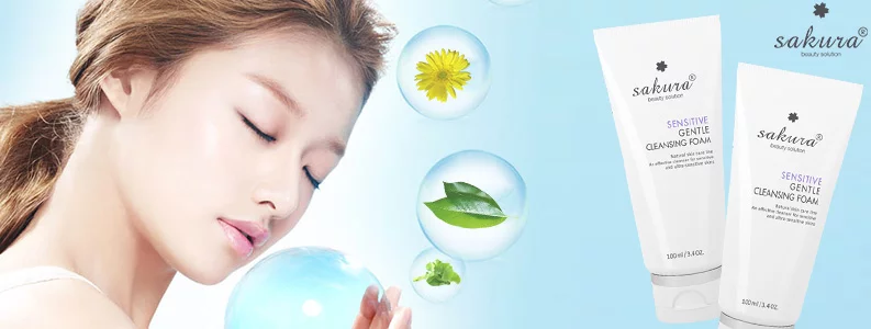 Sữa rửa mặt cho da nhạy cảm Sakura Sensitive Gentle Cleansing Foam 1