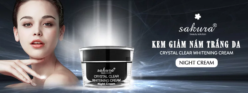 Bộ 3 đặc trị nám dưỡng trắng da Sakura 3