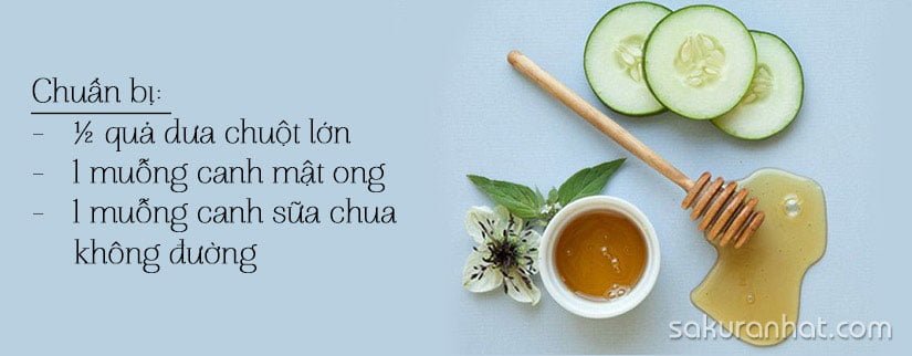 DIY: Dưa leo, mật ong và sữa chua làm mới làn da 2