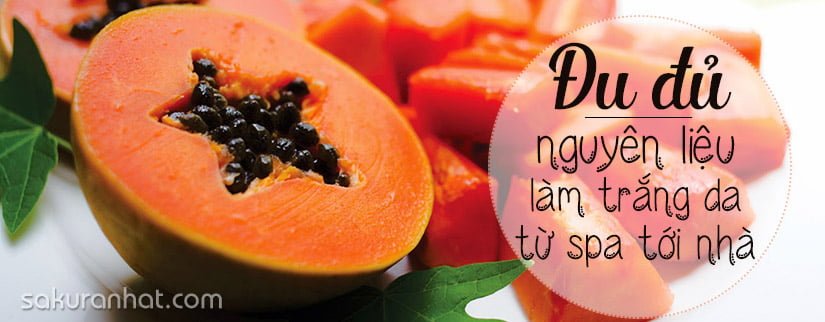 Đu đủ - Nguyên liệu làm trắng da từ Spa đến nhà