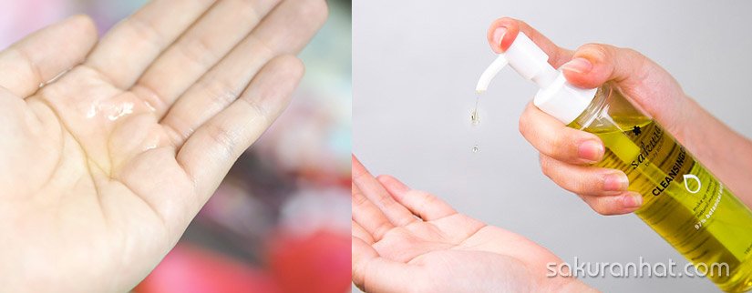 Review sản phẩm dầu tẩy trang Sakura Skin Oil 2