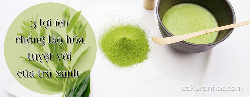 3 lợi ích chống lão hóa tuyệt vời của trà xanh 1