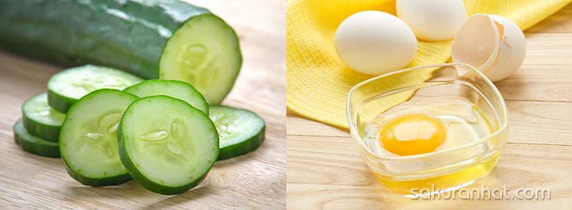 Trứng và dưa chuột - 2 nguyên liệu làm mặt nạ giúp da căn mịn