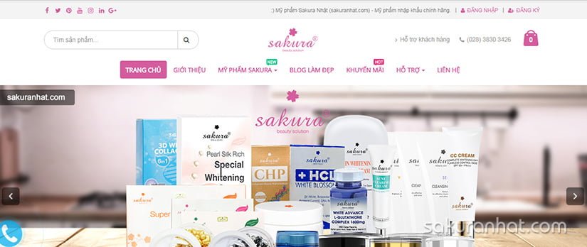 mỹ phẩm sakura nhật