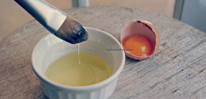 #4. Mặt nạ lòng trắng trứng gà dưỡng trắng da từ bên trong