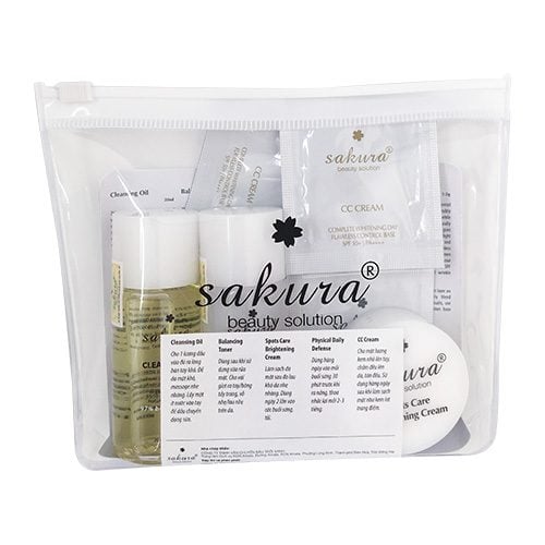 Bộ Kit dưỡng trắng da trang điểm cỡ nhỏ Sakura Minisize Travel